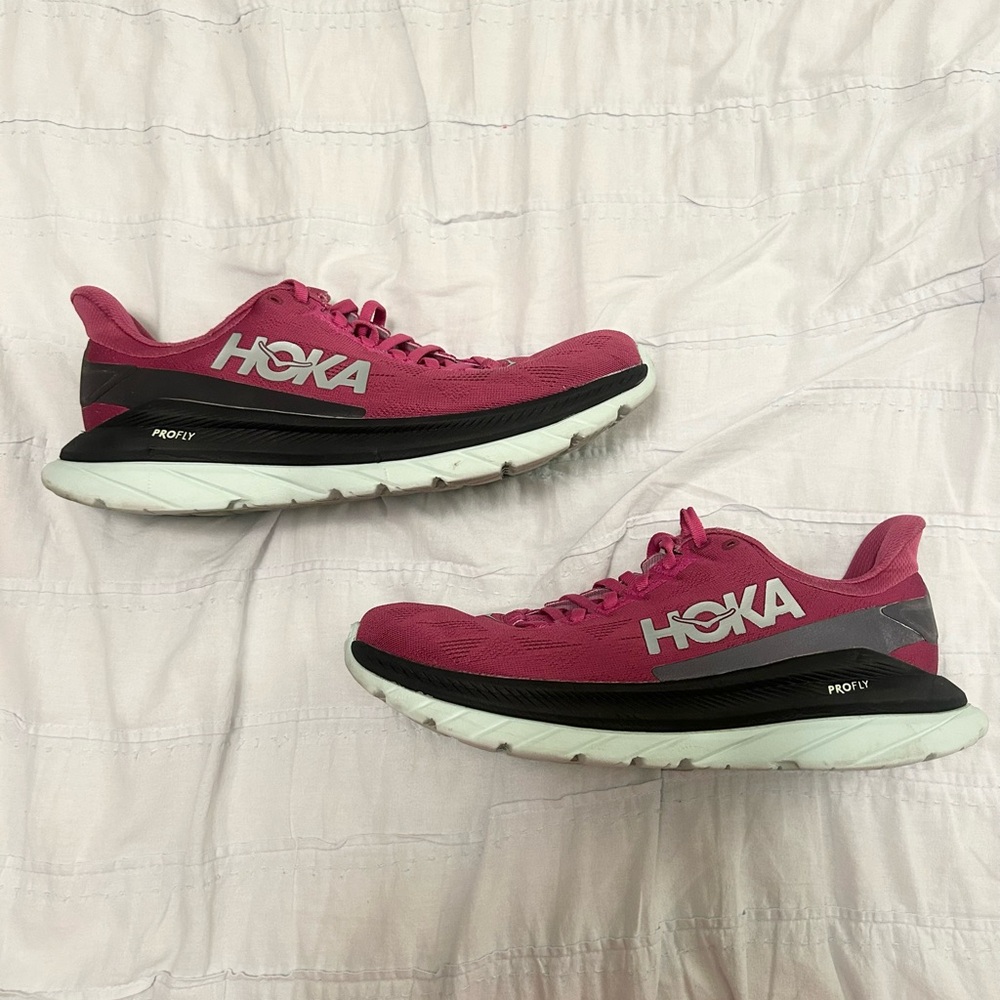 Hoka Women's Fuchsia Athletic Shoes